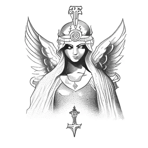 Justice Tarot Angel
