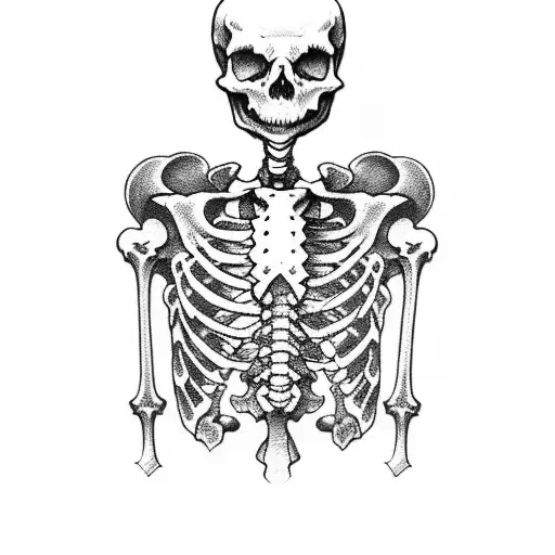 Skeleton Praying Medieval Style