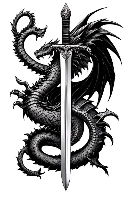 Sword Of Gryffindor With Basilisk