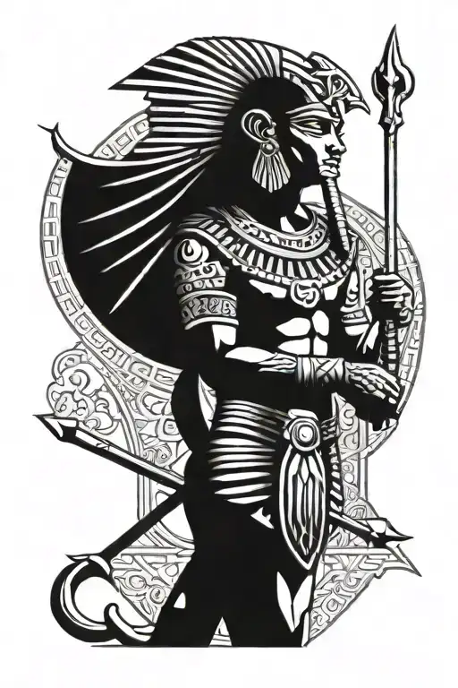 Egyptian Warrior Standing