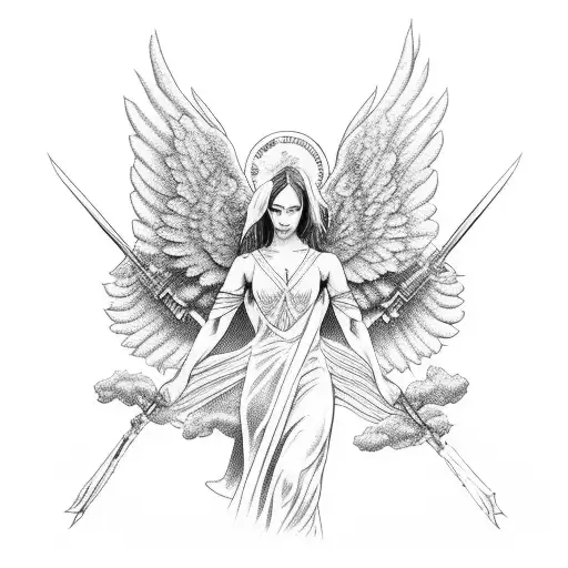 Angel Con Armas En La Mano