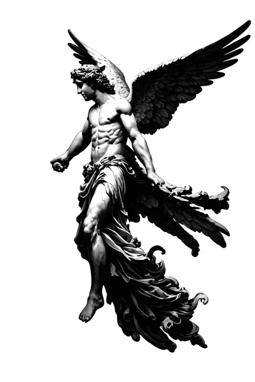 Arch Angel Michael Flying