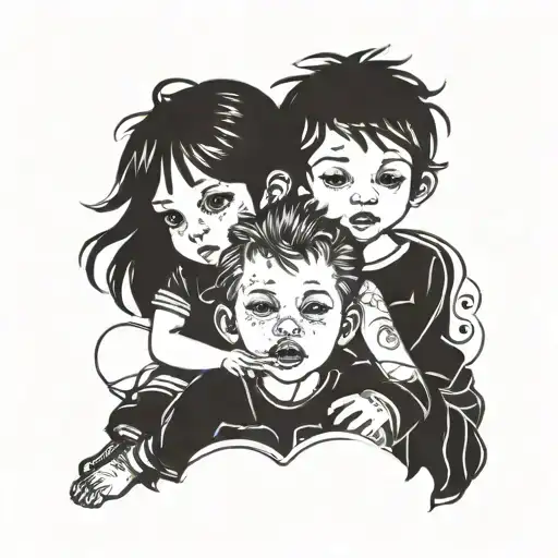 Two Children Boy And Girl