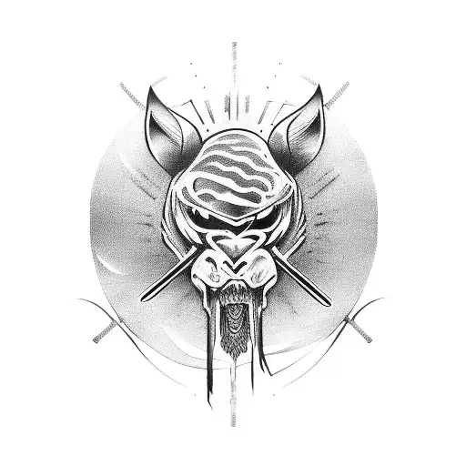 Katana With The Word Kaizen On The Blade