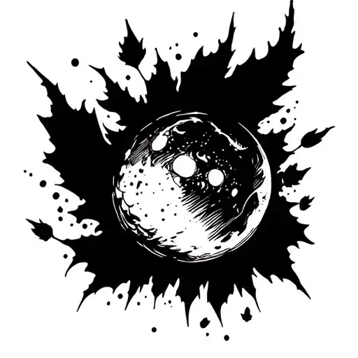 Darkness That Leaves Online Thick And Return Irregularly From A Ball That Explodes