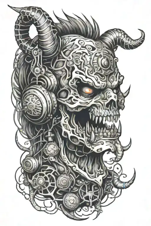 Radio Demon In Blackwork