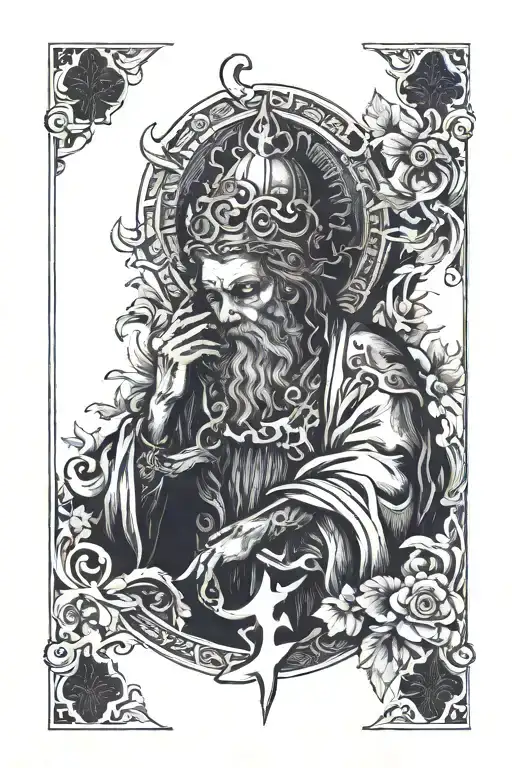Terrot Card Depicting A Persons Rejection By God
