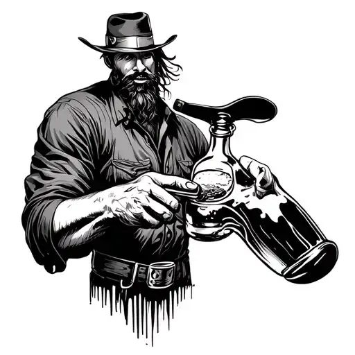 Cowboy Bottle Feeding