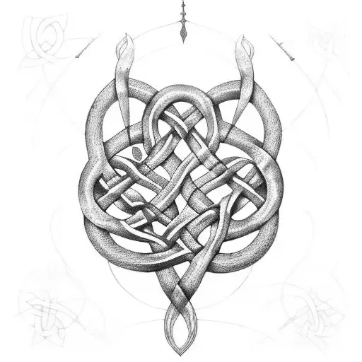 Ouroborus Celtic Tree Of Life