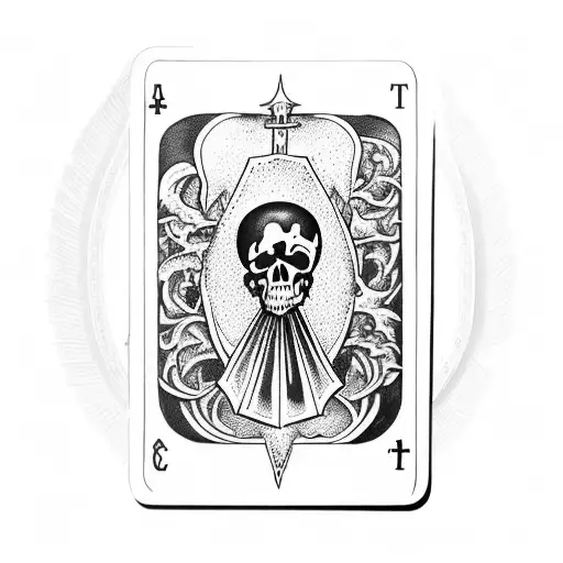Death Tarot Card Based On Ride Wait Deck