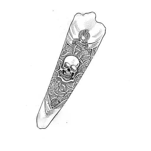 A Woman With A Skull And Crossbones