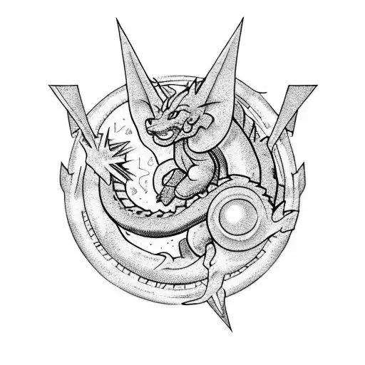 Arete Pothara De Dragon Ball Con 4 Estrellas Dentro Y El Dragon De Los Deseos