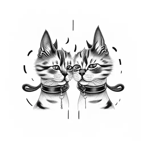 Brother And Sister Cats In Lockets Siamese One Fluffy