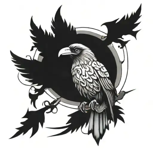 Crani With Crow On Top