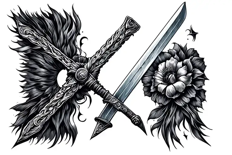 Windmil And Sword Wrapped