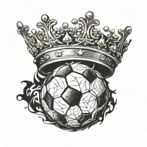 Soccer Ball Crown Of A King Cristiano Ronaldo