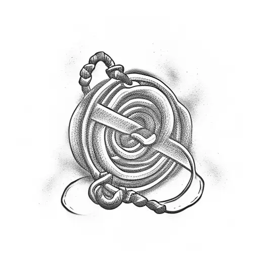 Rope Lasso Catching A Music Note