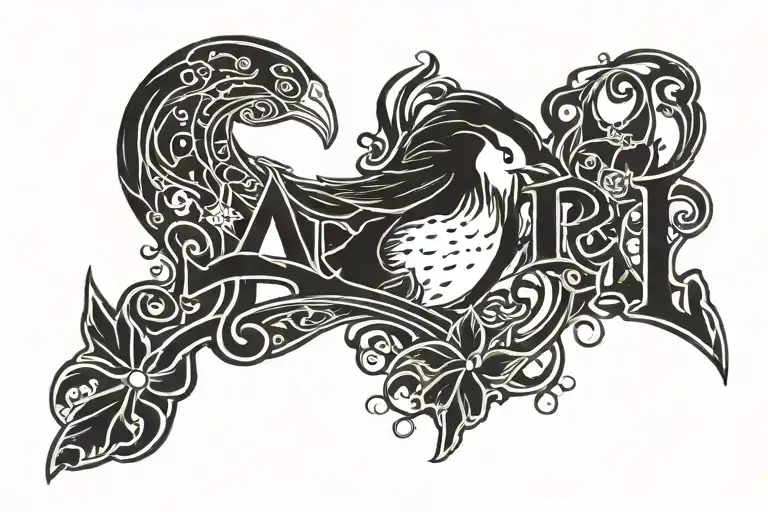 The Name Ariel With A Penguin