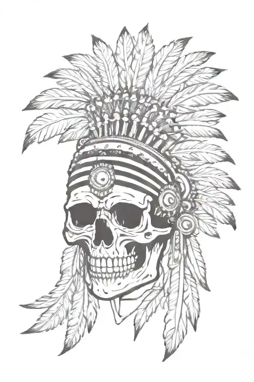 Indian Skull Head Dress