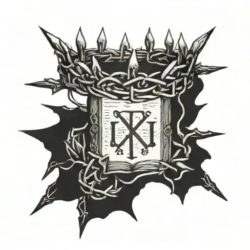 Crown Of Thorns And Bible Verse