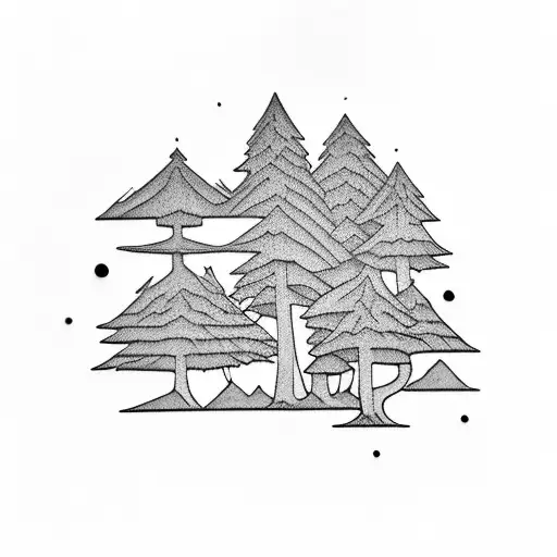 Redwood Forest Silhouette