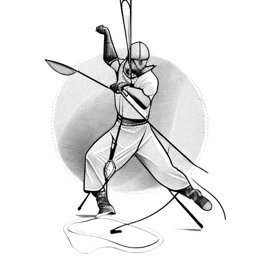 Incorporate A Sleek Sports Car Into A Dynamic Archery Scene