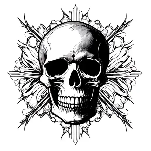 Skull Smooth Background