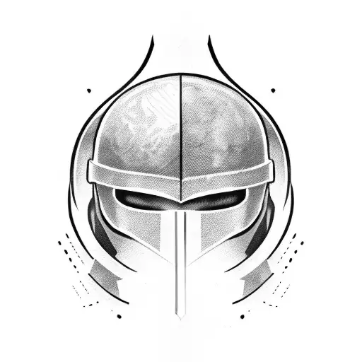 Spartan Helmet With A Dagger And Gym