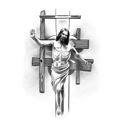 Jesus On Crucifixhand