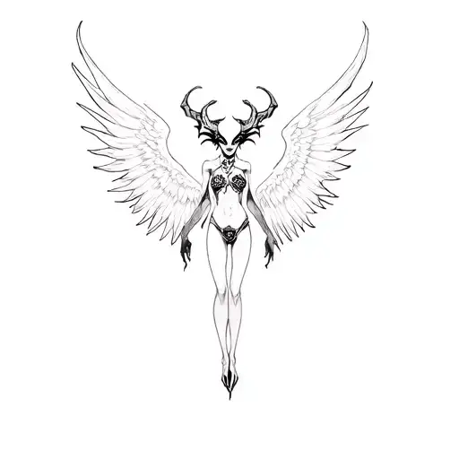 Demon Full Body Wings Expanded