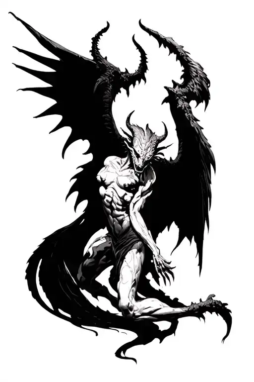 Demon Full Body Wings Expanded