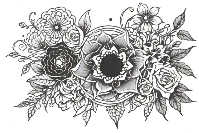 Space Surrounded Flowers