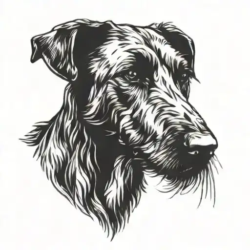 Irish Wolf Hound Dog