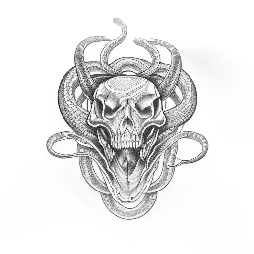 Broken Snake Skull