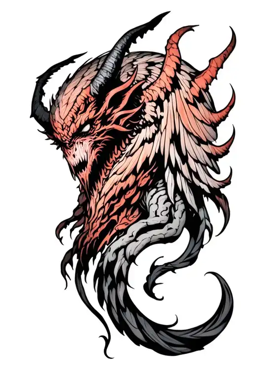 Demon Full Body Wings Expanded