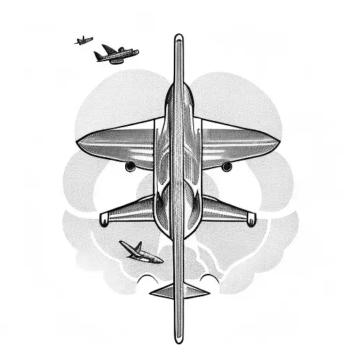 Aviation Plane Dolphin Black