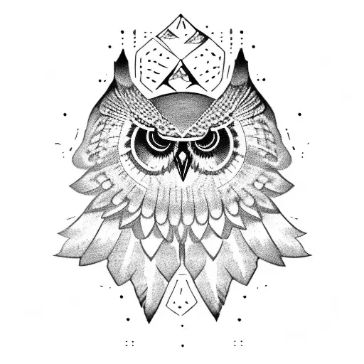 Owl Wings Open Engrave Style