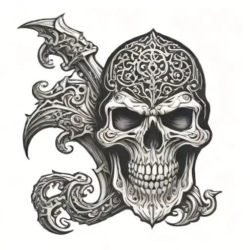 Reaper Skull Islamic