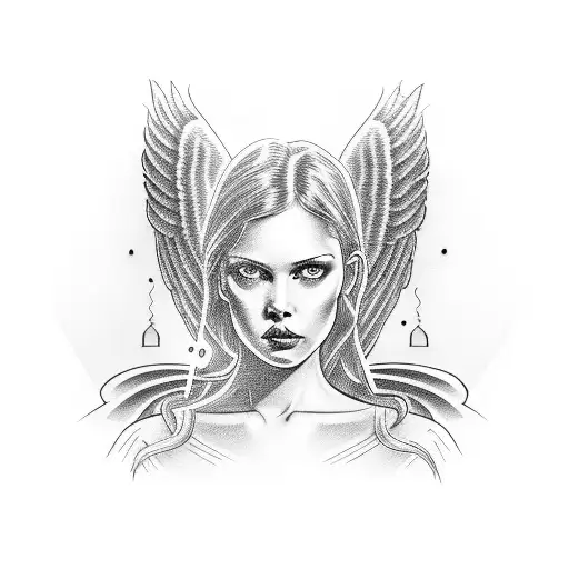 Angel Holding A Beer Can With The Name Pam Somewhere