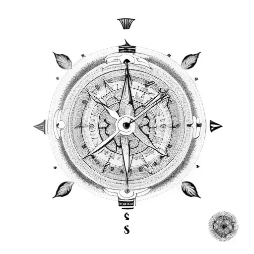 Intricate Clockwork Strampunk Compass