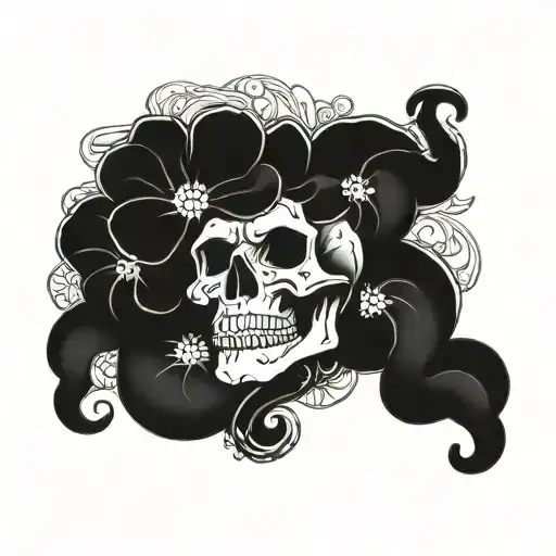 Skull Flower Snake New Japon