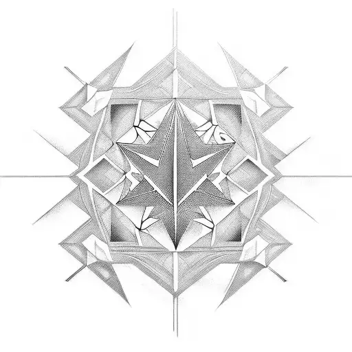 Incorporate A Mix Of Rap Music Lyrics And Spiritual Symbols In A Geometric Pattern