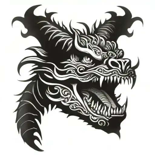 Chinese Dragon Skull