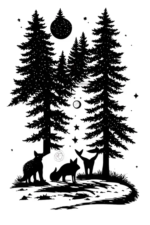 Space Forest Animals
