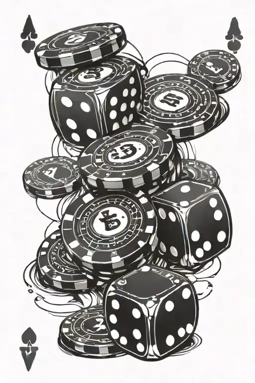 Money Casino Chips And Dice