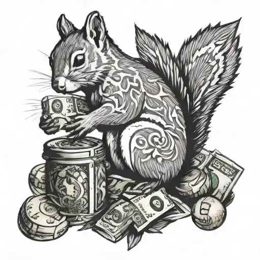 Squirrel And Money