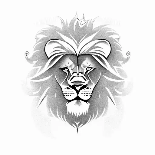 Combine Elements Of A Football And A Lion To Represent Strength And Agility On The Field