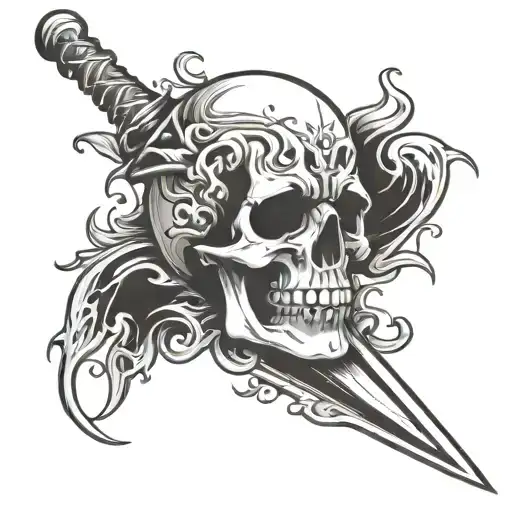 Skull Blade Stylized