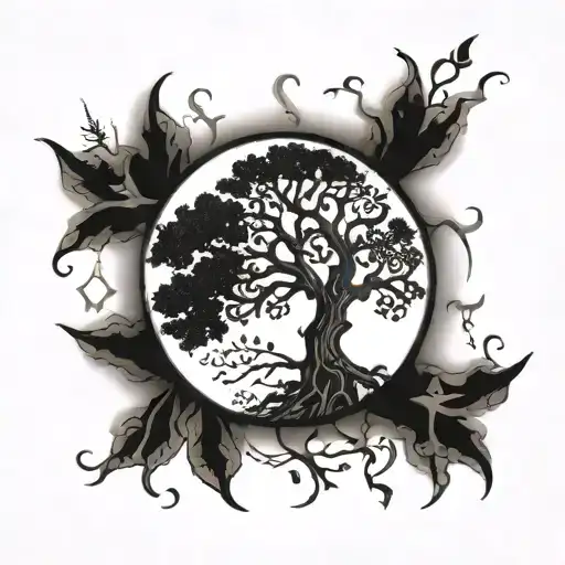 Burning Family Tree With Regrowth