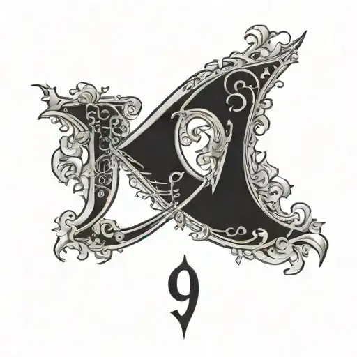 99 Gothic Number With A Frane